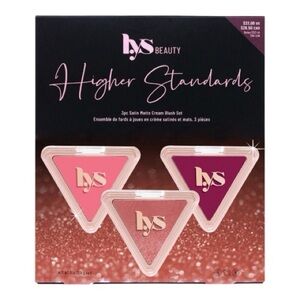 LYS Beauty Higher Standard 3PC Satin Matte Cream Blush Set Brand New in Box